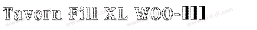 Tavern Fill XL W00字体转换